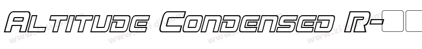 Altitude Condensed R字体转换